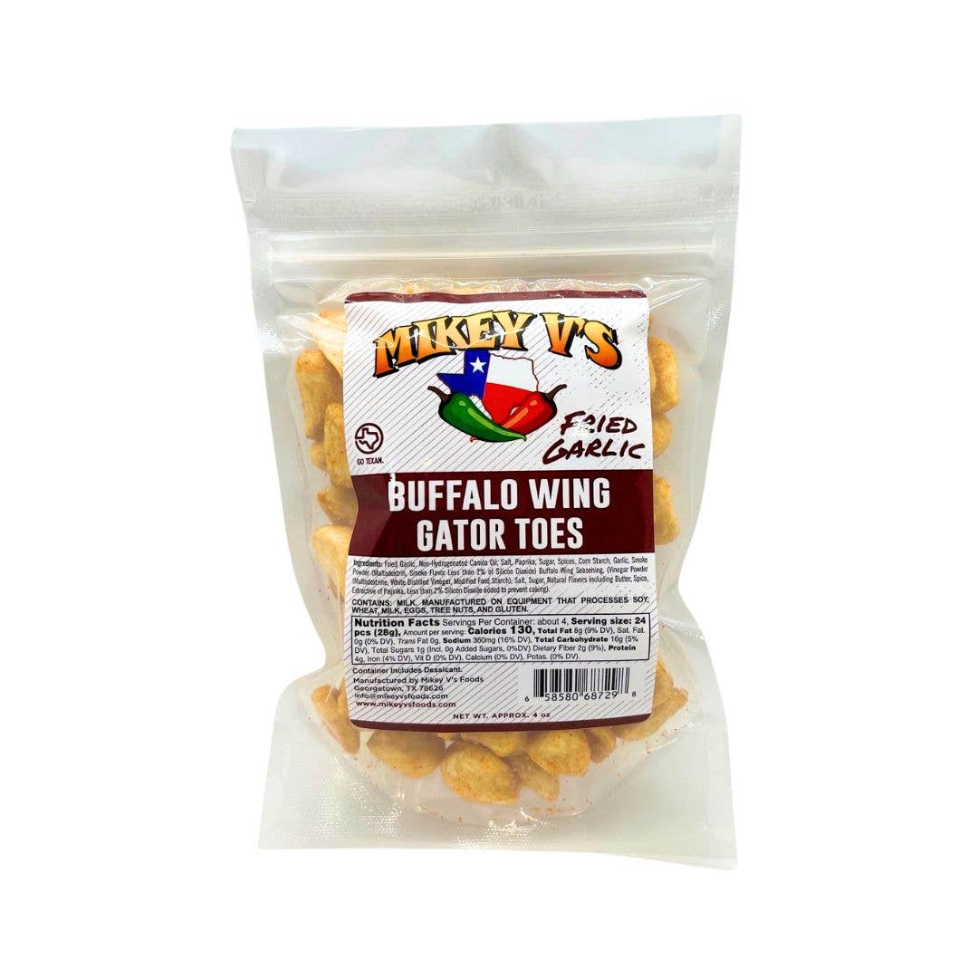 Mikey V's Foods - Gator Toes (Deep Fried Garlic) - Buffalo Wing