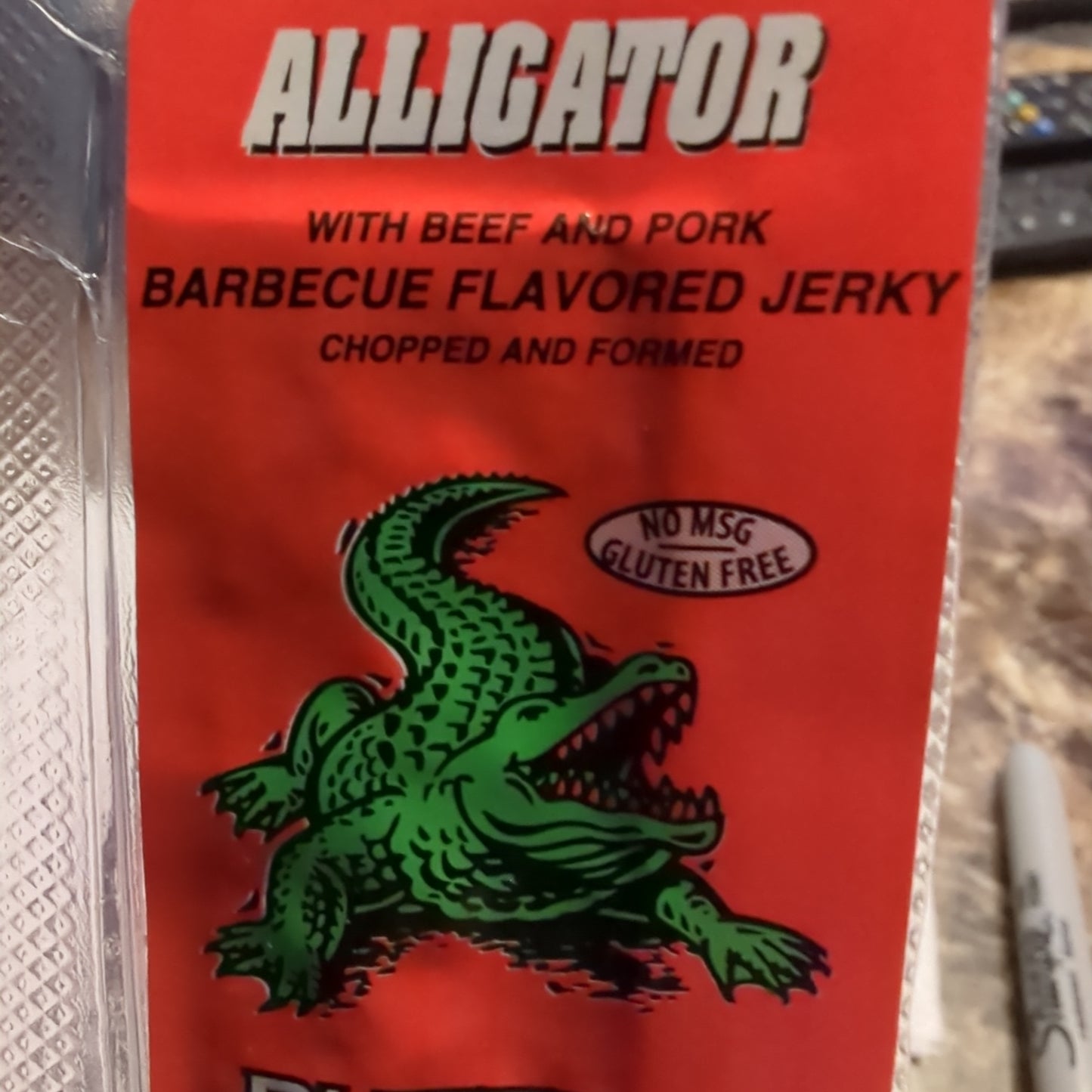 Alligator Barbeque Flavored Meat Jerky Stick - Misstep Hot Sauce
