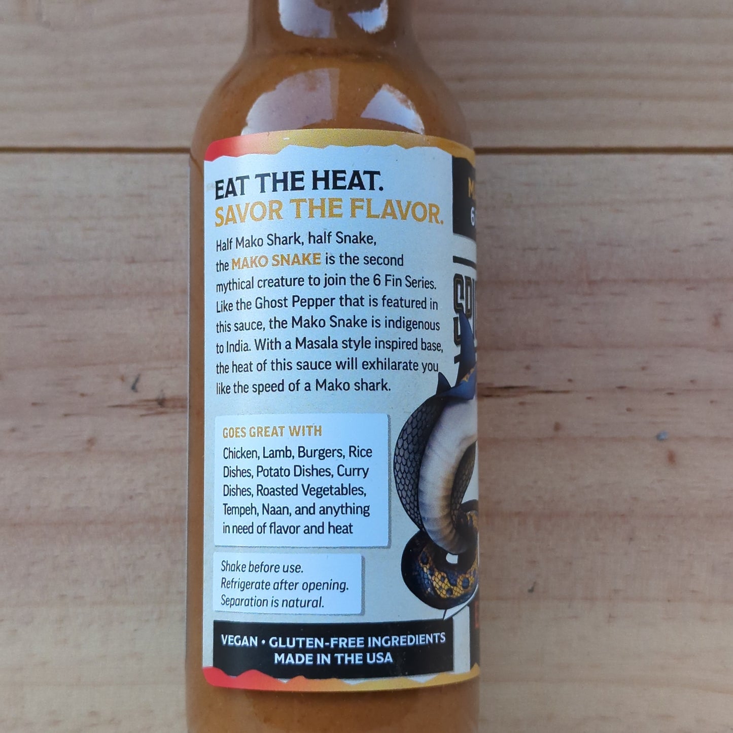 Spicy Shark - Mako Snake (6-Fin Series) Hot Sauce - Misstep Hot Sauce