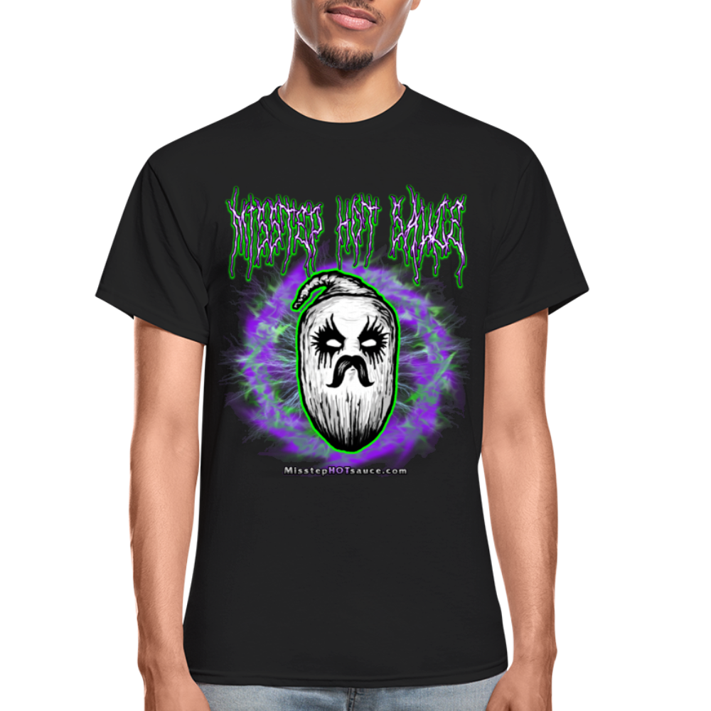 Logo METAL style Gildan Ultra Cotton Adult T-Shirt - Misstep Hot Sauce