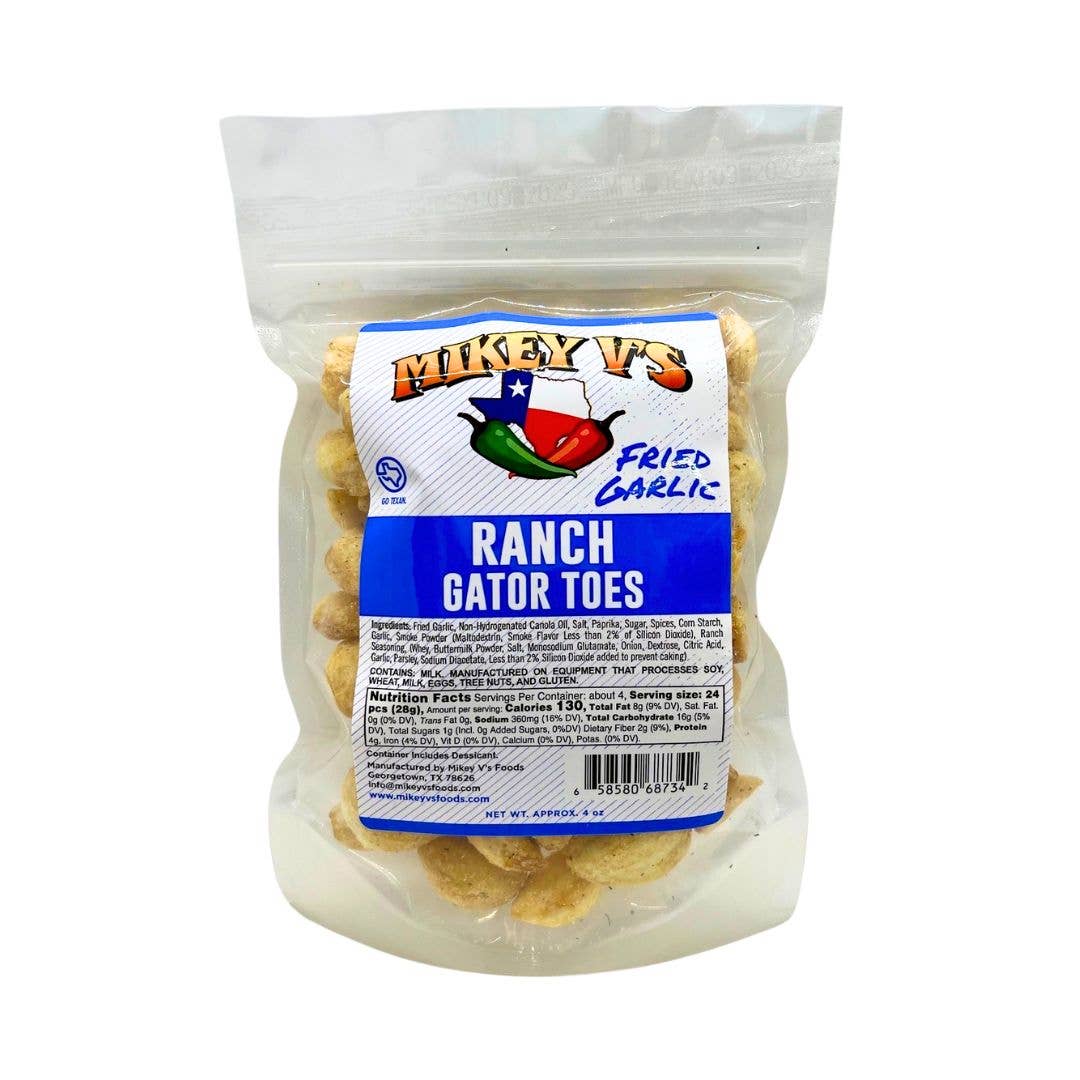 Mikey V's Foods - Gator Toes (Deep Fried Garlic) - Ranch - Misstep Hot Sauce