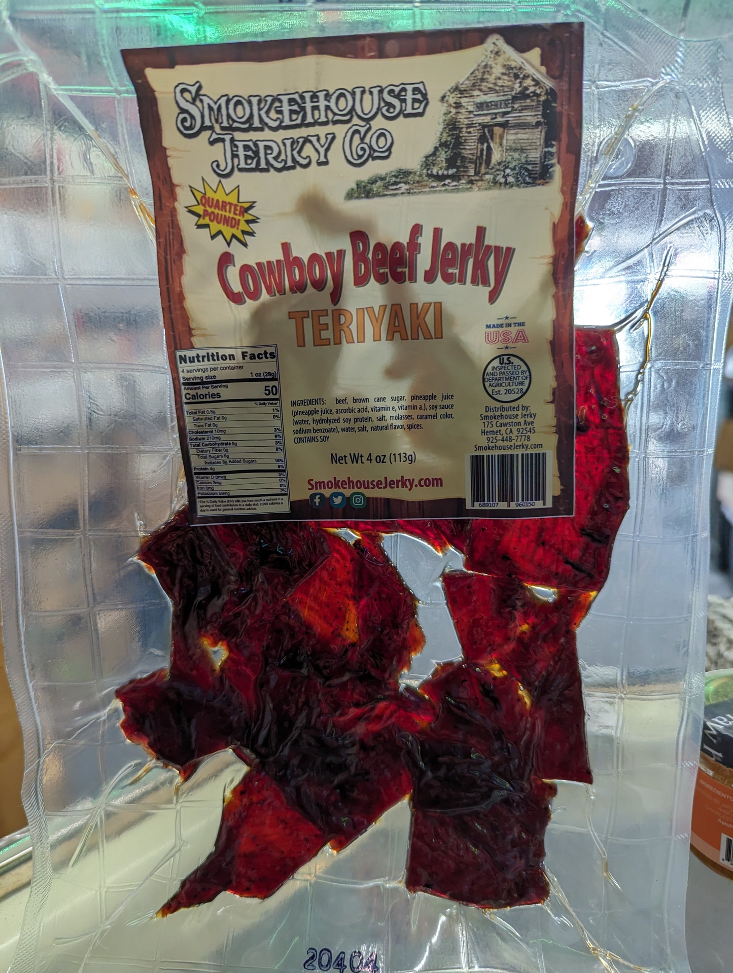 Smokehouse TERIYAKI Cowboy Beef Jerky
