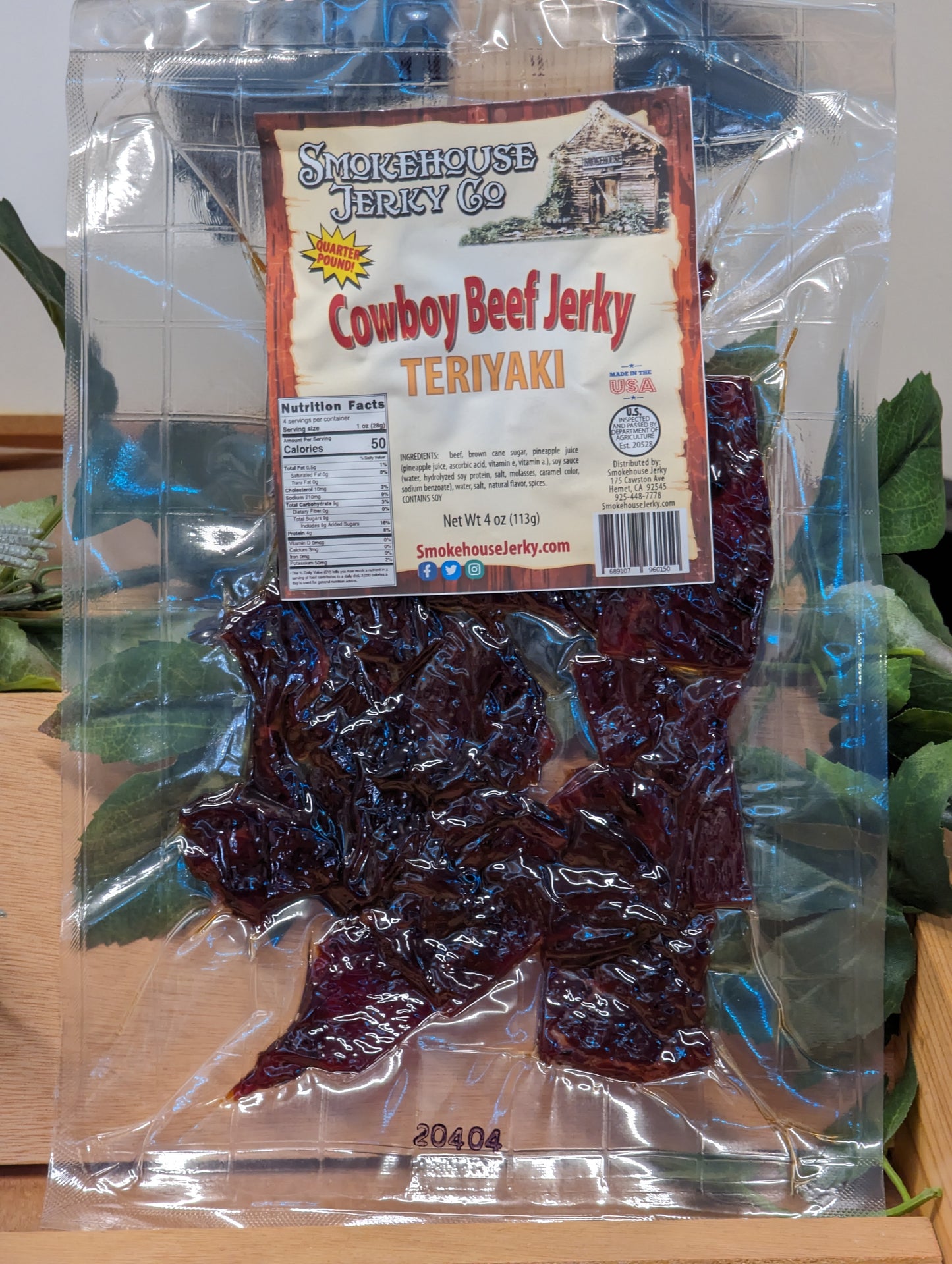 Smokehouse TERIYAKI Cowboy Beef Jerky