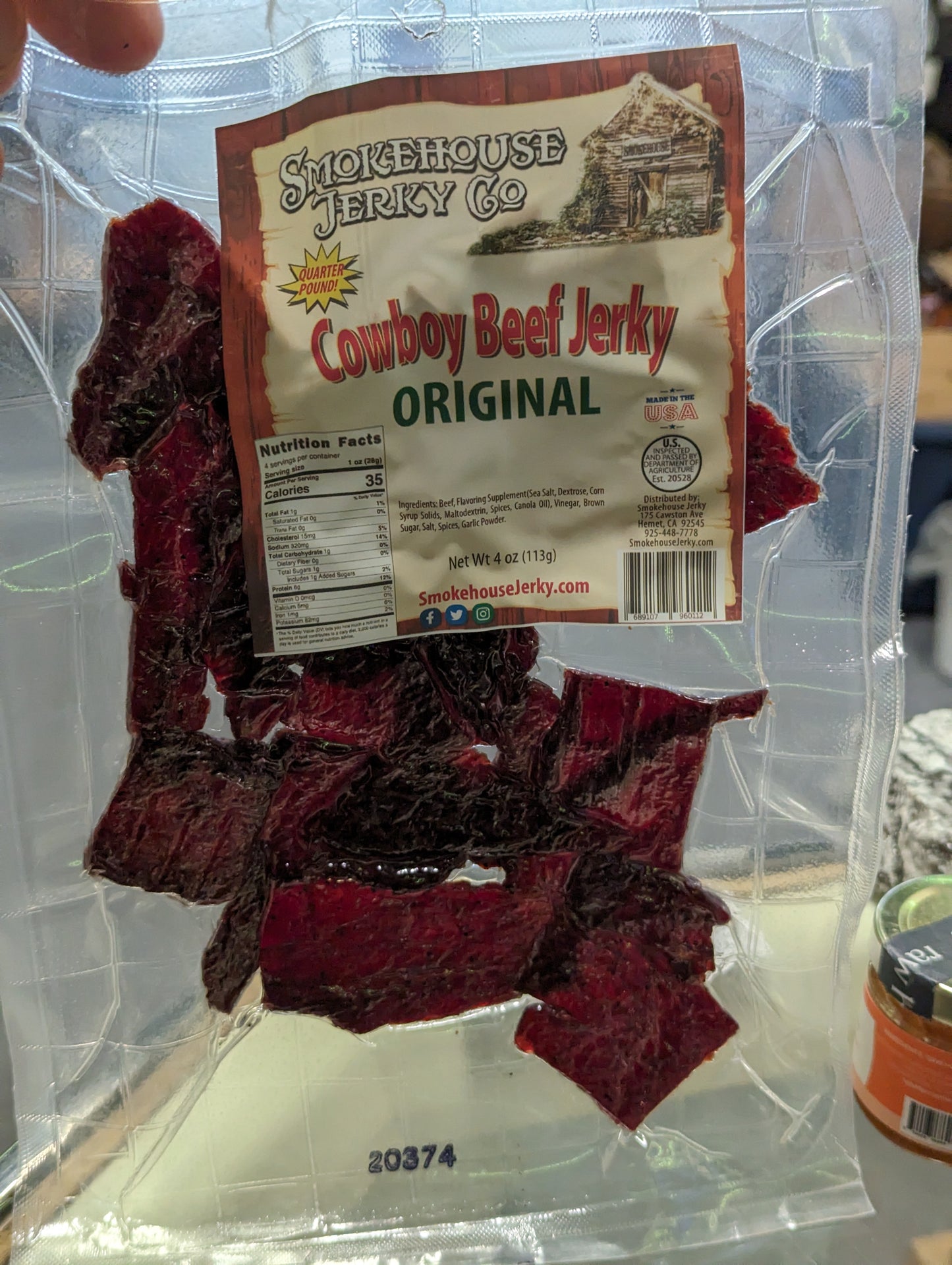 Smokehouse ORIGINAL Cowboy Beef Jerky
