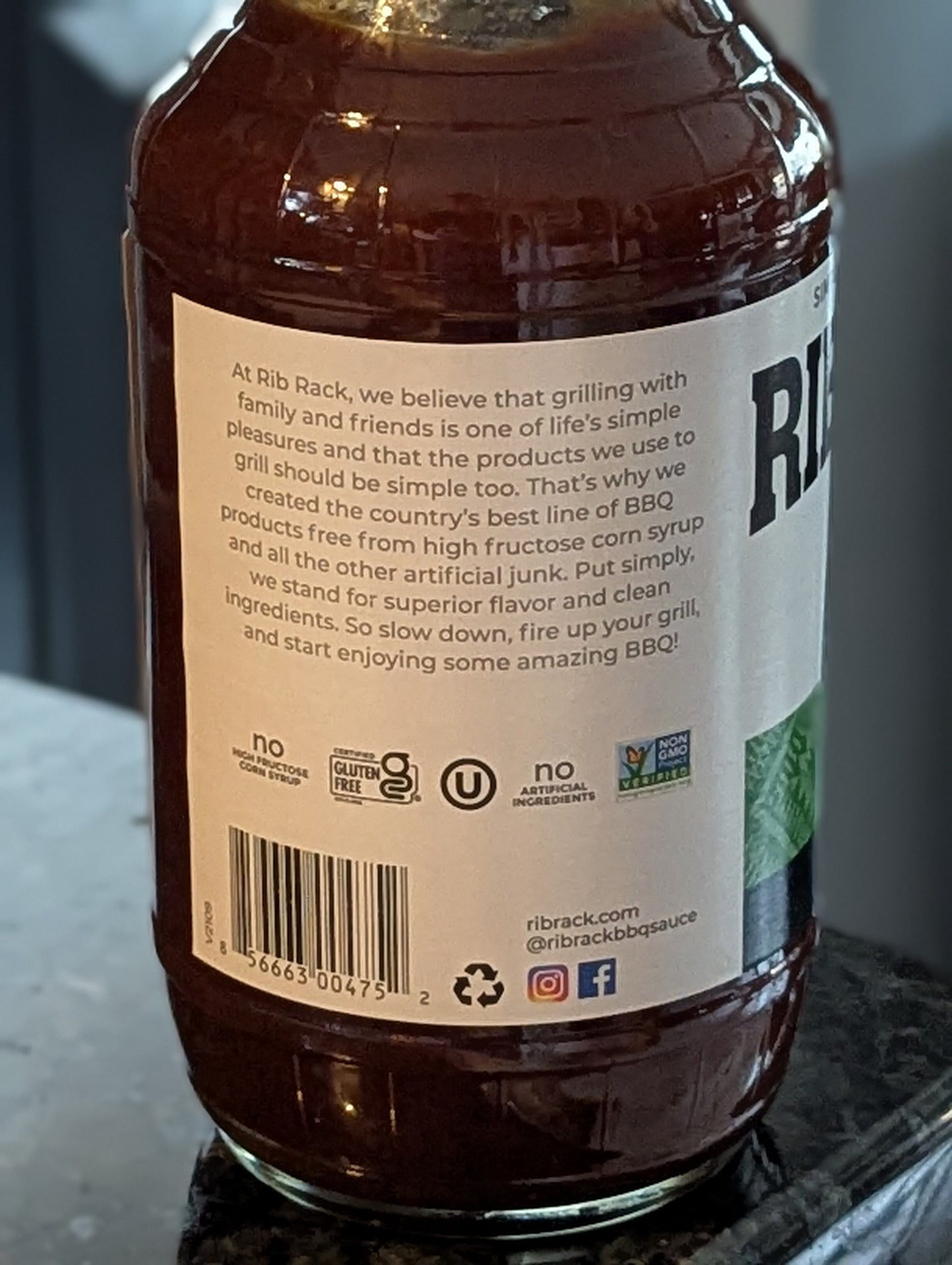 Rib Rack Hatch Chile BBQ Sauce - Misstep Hot Sauce