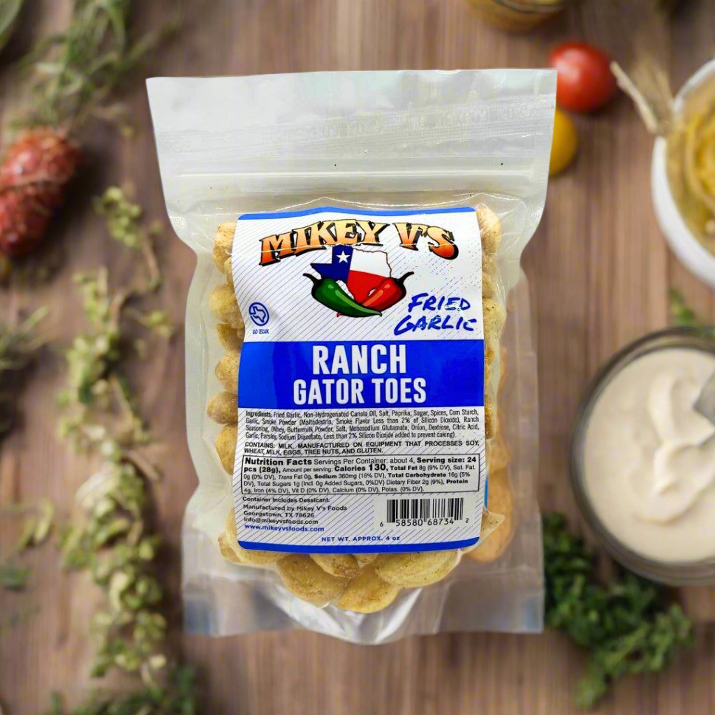 Mikey V's Foods - Gator Toes (Deep Fried Garlic) - Ranch