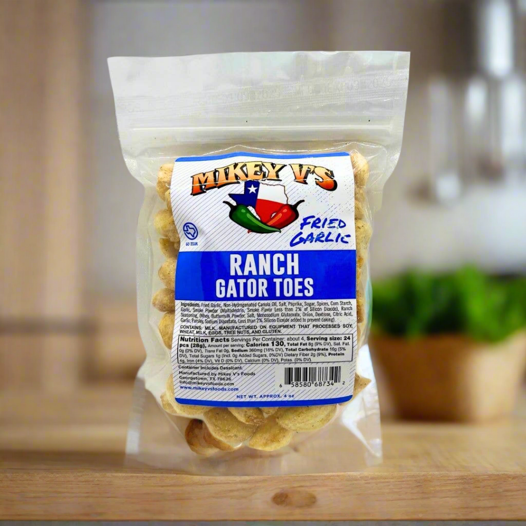 Mikey V's Foods - Gator Toes (Deep Fried Garlic) - Ranch
