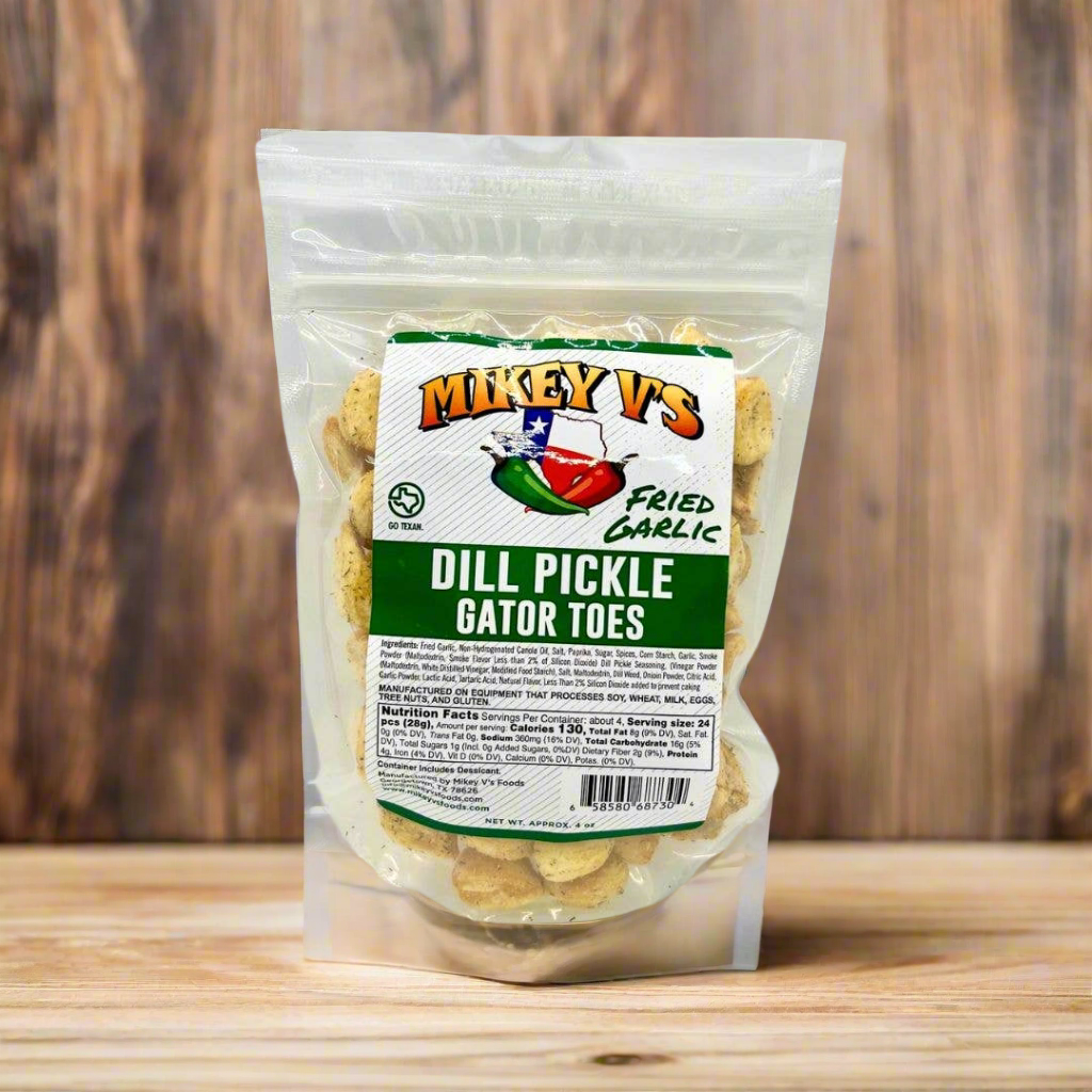 Mikey V's Foods - Gator Toes (Deep Fried Garlic) - Dill Pickle