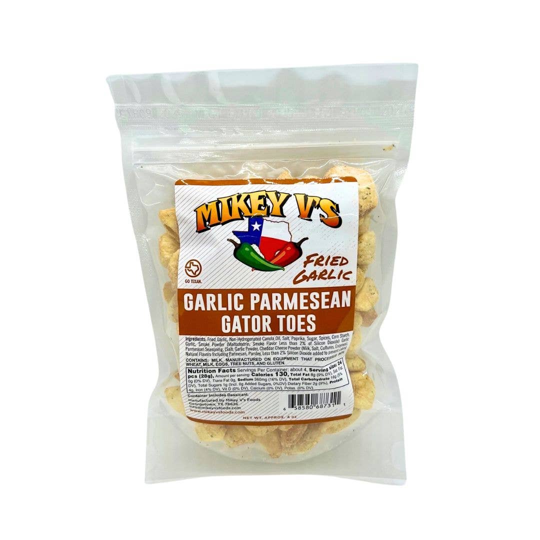 Mikey V's Foods - Gator Toes (Deep Fried Garlic) - Garlic Parmsean