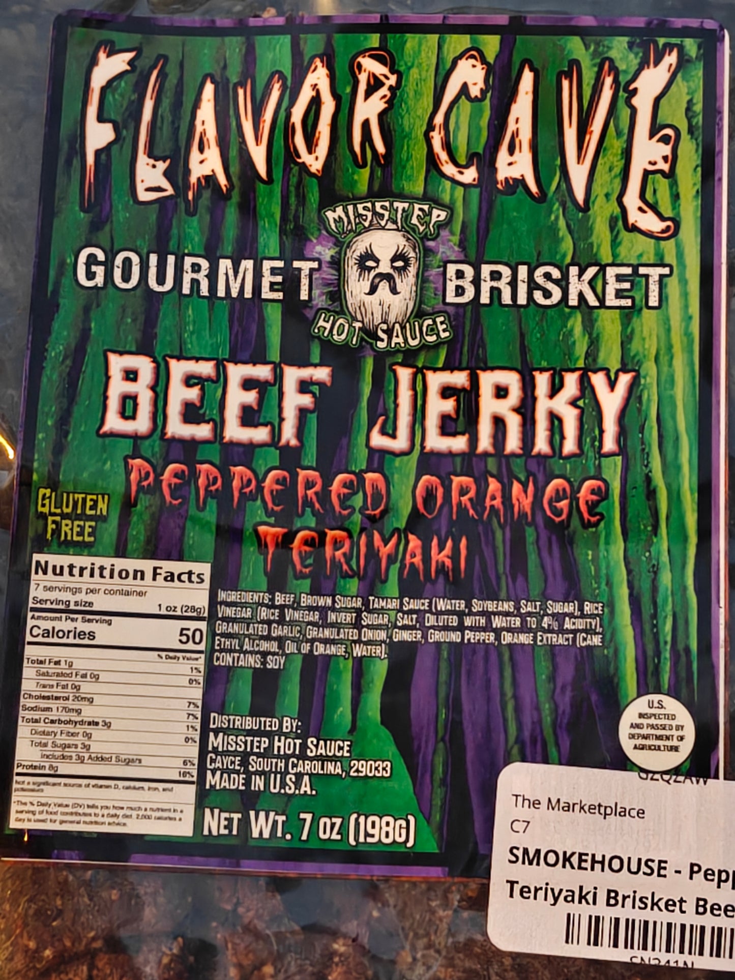 SMOKEHOUSE Peppered Orange Teriyaki Beef Jerky