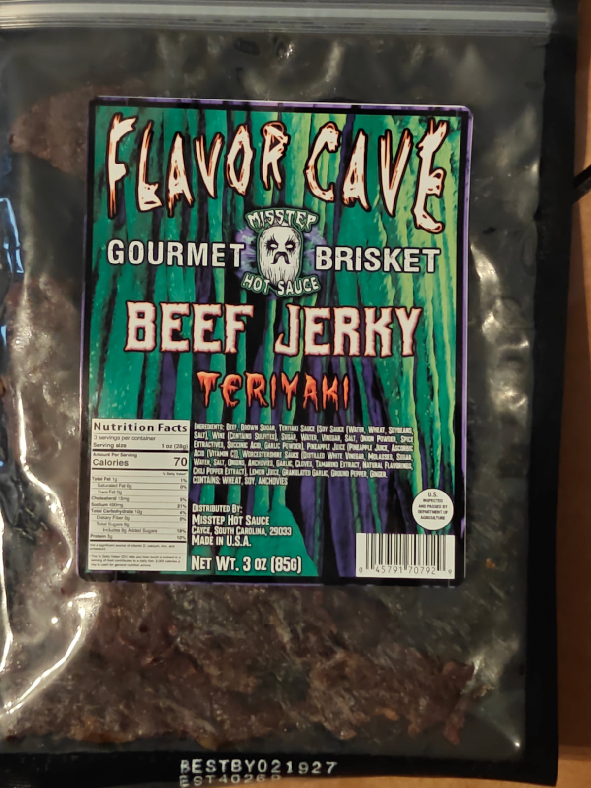 FLAVOR CAVE Teriyaki Brisket Jerky