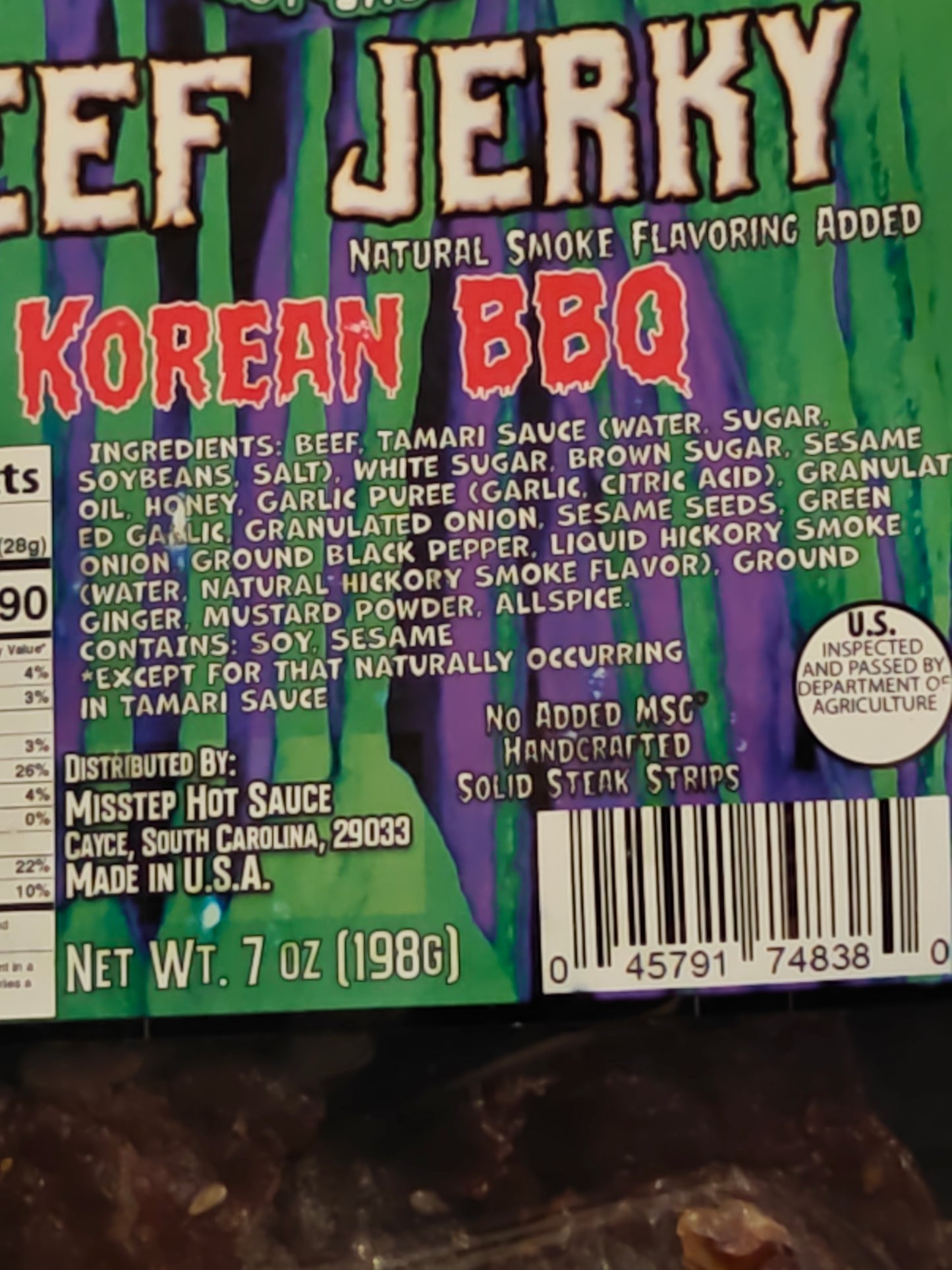 FLAVOR CAVE Korean BBQ beef Jerky