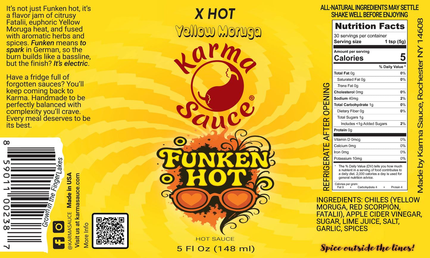 Karma Sauce - Funken Hot Yellow Moruga Hot Ones Season 28