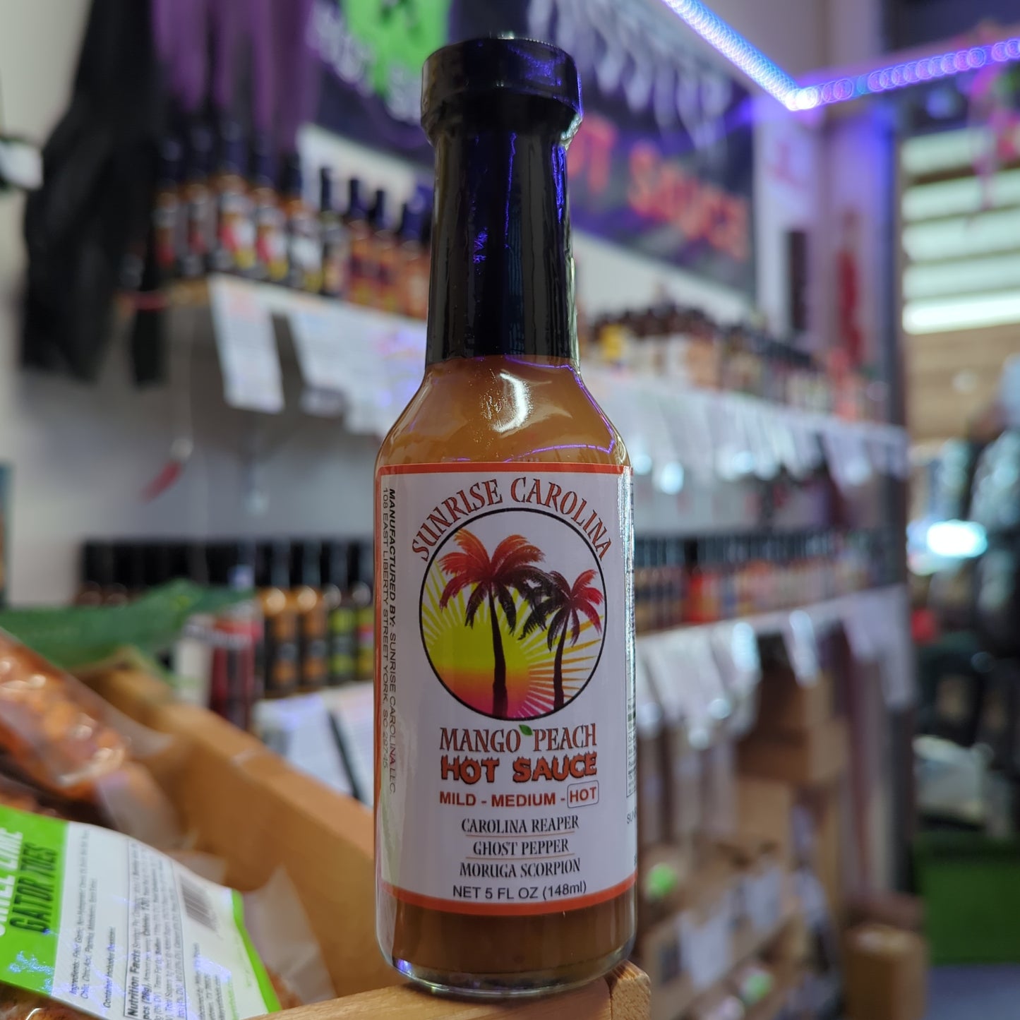 Sunrise Carolina Mango Peach Hot Sauce