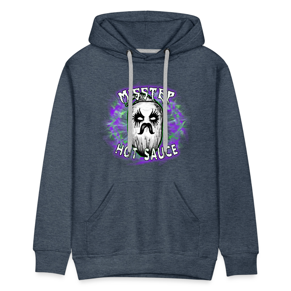 Misstep Logo Premium Hoodie - heather denim