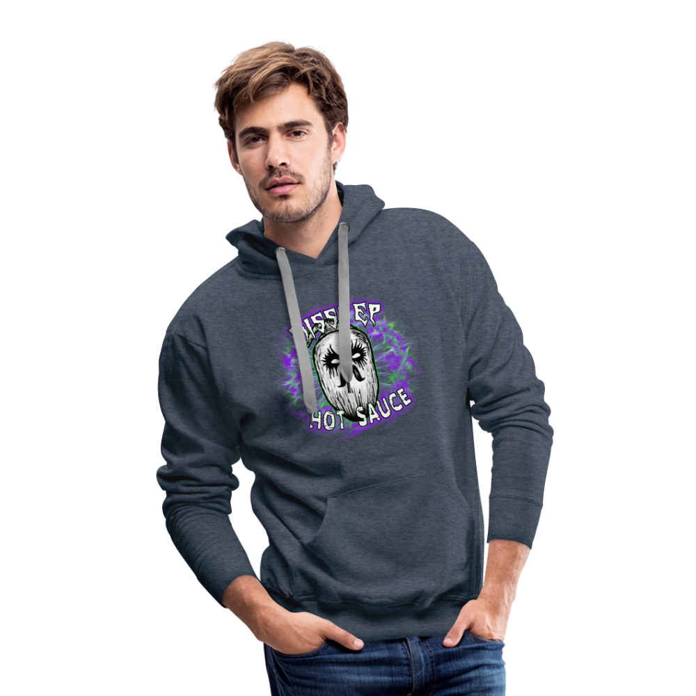 Misstep Logo Premium Hoodie - heather denim