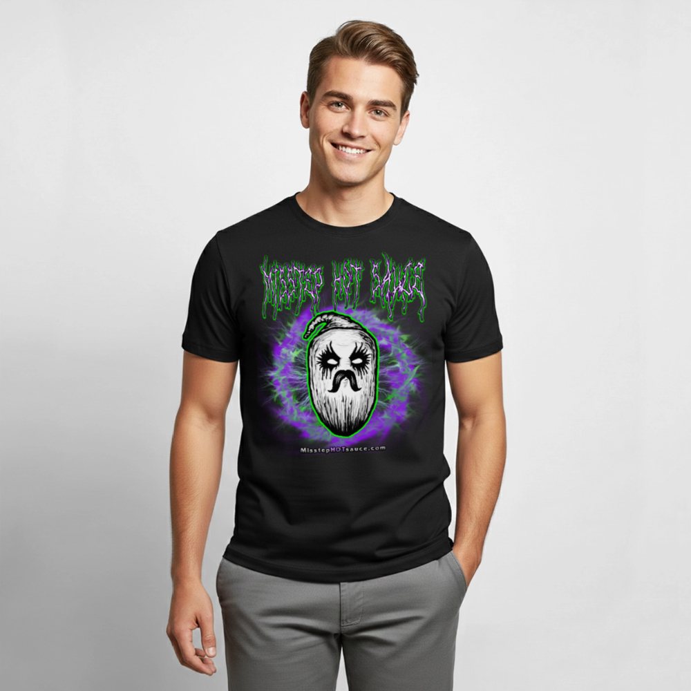 Logo METAL style Gildan Ultra Cotton Adult T-Shirt - black