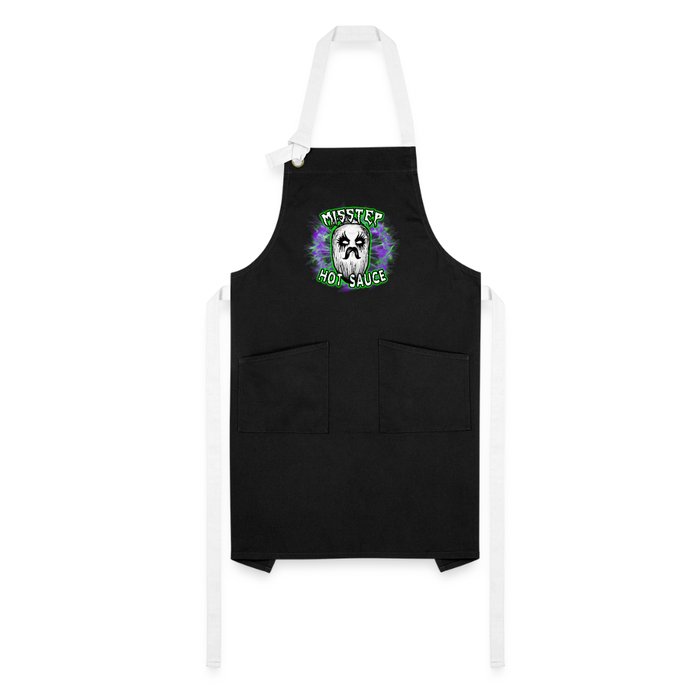 Artisan Apron - MISSTEP LOGO - black/white