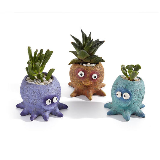 Cohasset Gifts - Dumbo Baby Octopus Blobhouse Planters, Set of 3