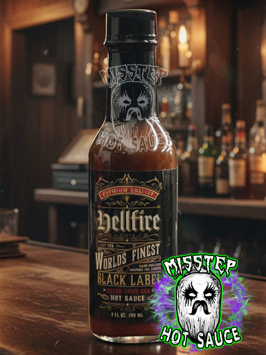 HELLFIRE - Black Label Extra Spicy Red Hot Sauce