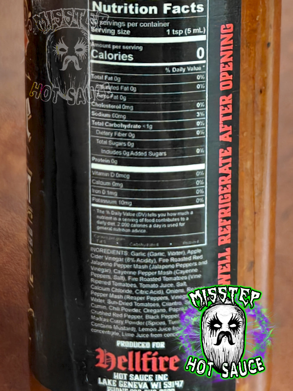 HELLFIRE - Black Label Extra Spicy Red Hot Sauce
