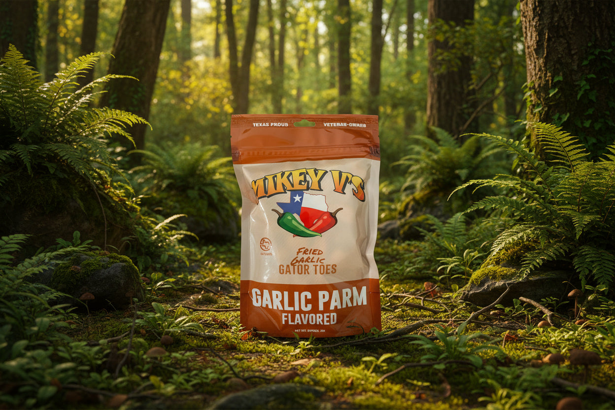 Mikey V's Foods - Gator Toes (Deep Fried Garlic) - Garlic Parmesan