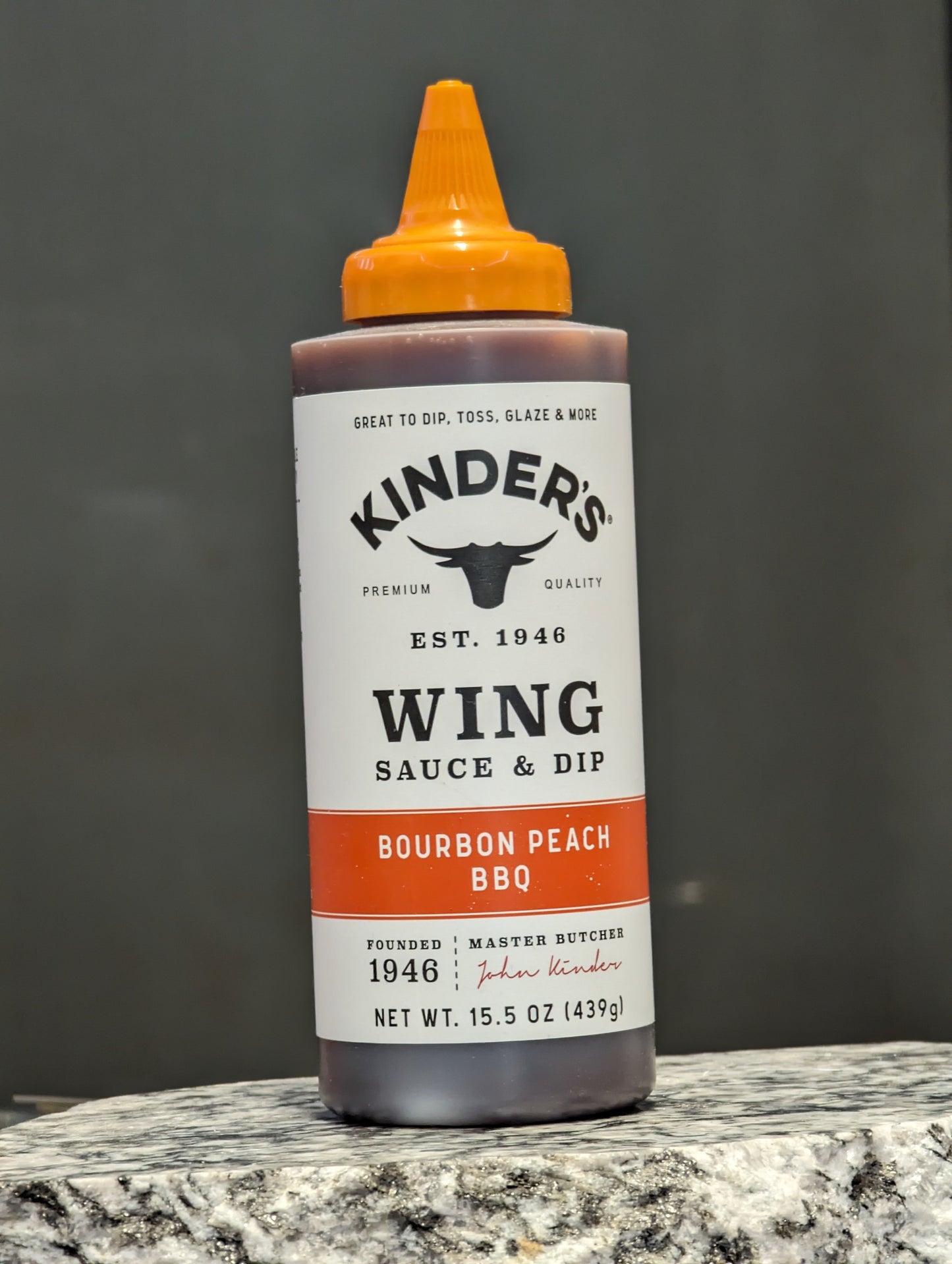 Kinder's Bourbon Peach BBQ Wing Sauce & Dip