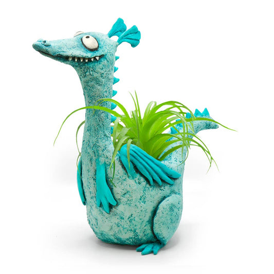 Cohasset Gifts - Drake Teal Dragon Blobhouse Planter