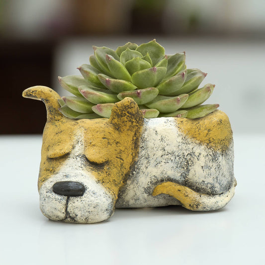 Cohasset Gifts - Luna Sleeping Dog Blobhouse Planter