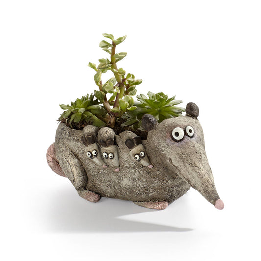 Cohasset Gifts - Hattie, the Mama Opossum Blobhouse Planter