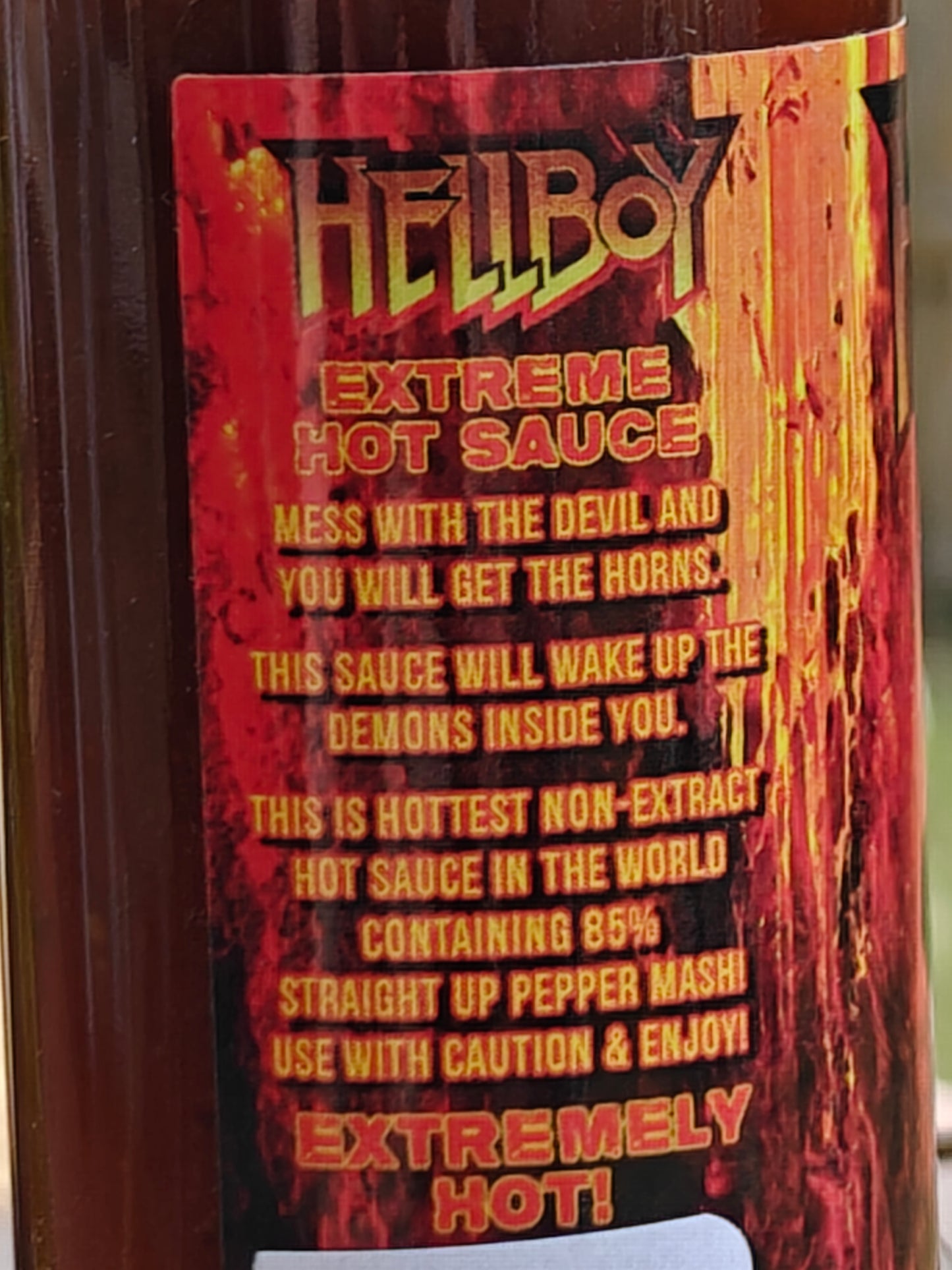 HELLFIRE Hellboy Extreme Hot Sauce