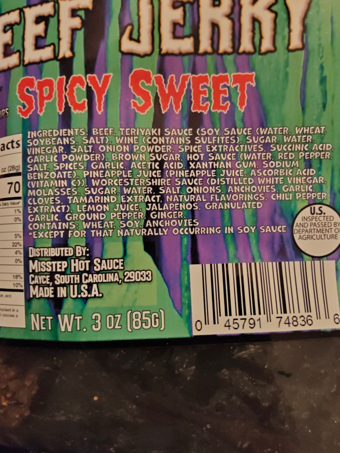 FLAVOR CAVE Spicy Sweet Brisket Beef Jerky