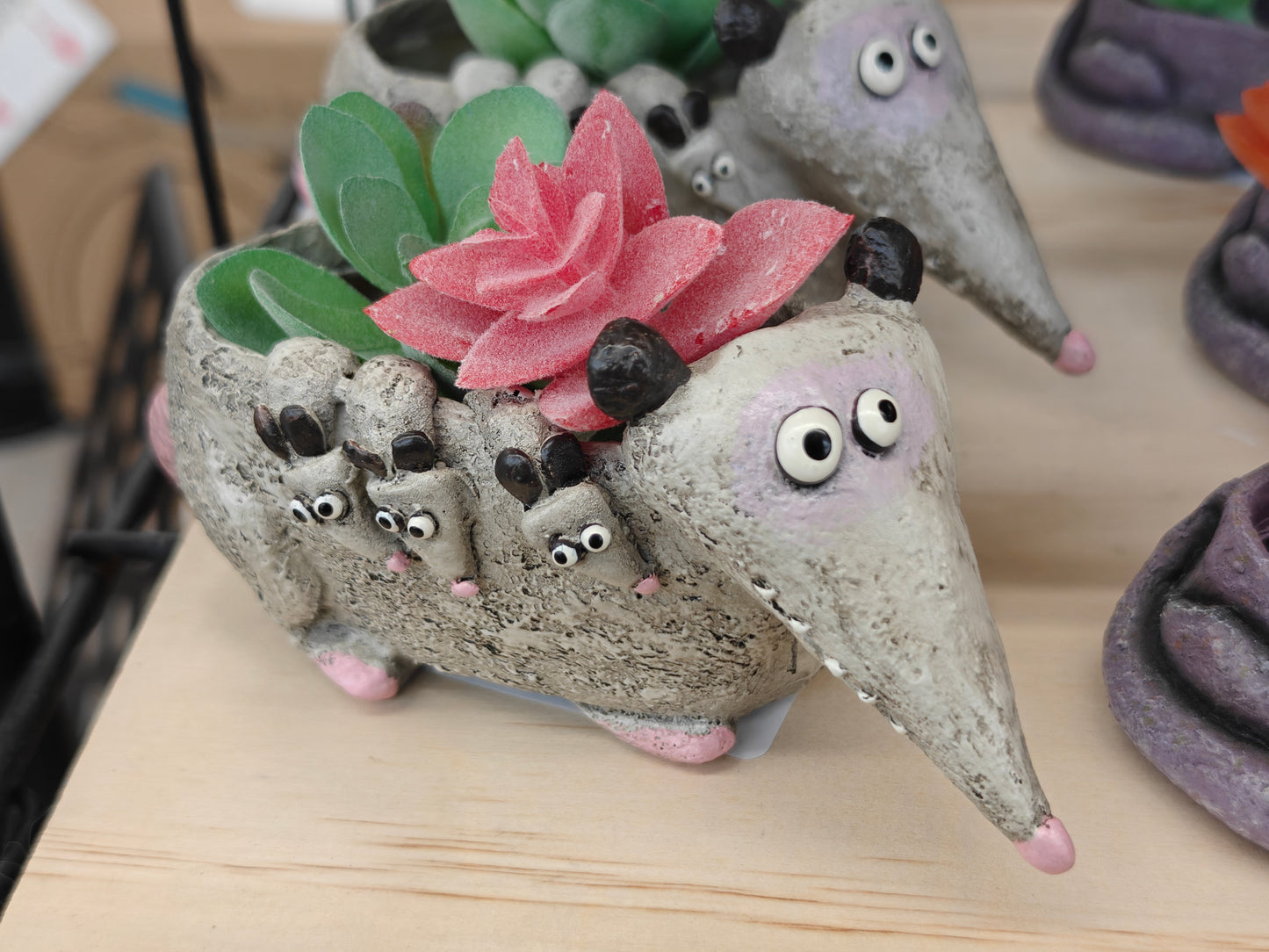 Cohasset Gifts - Hattie, the Mama Opossum Blobhouse Planter