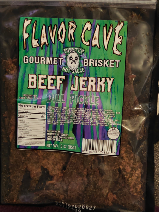 FLAVOR CAVE Dill Pickle Beef Jerky