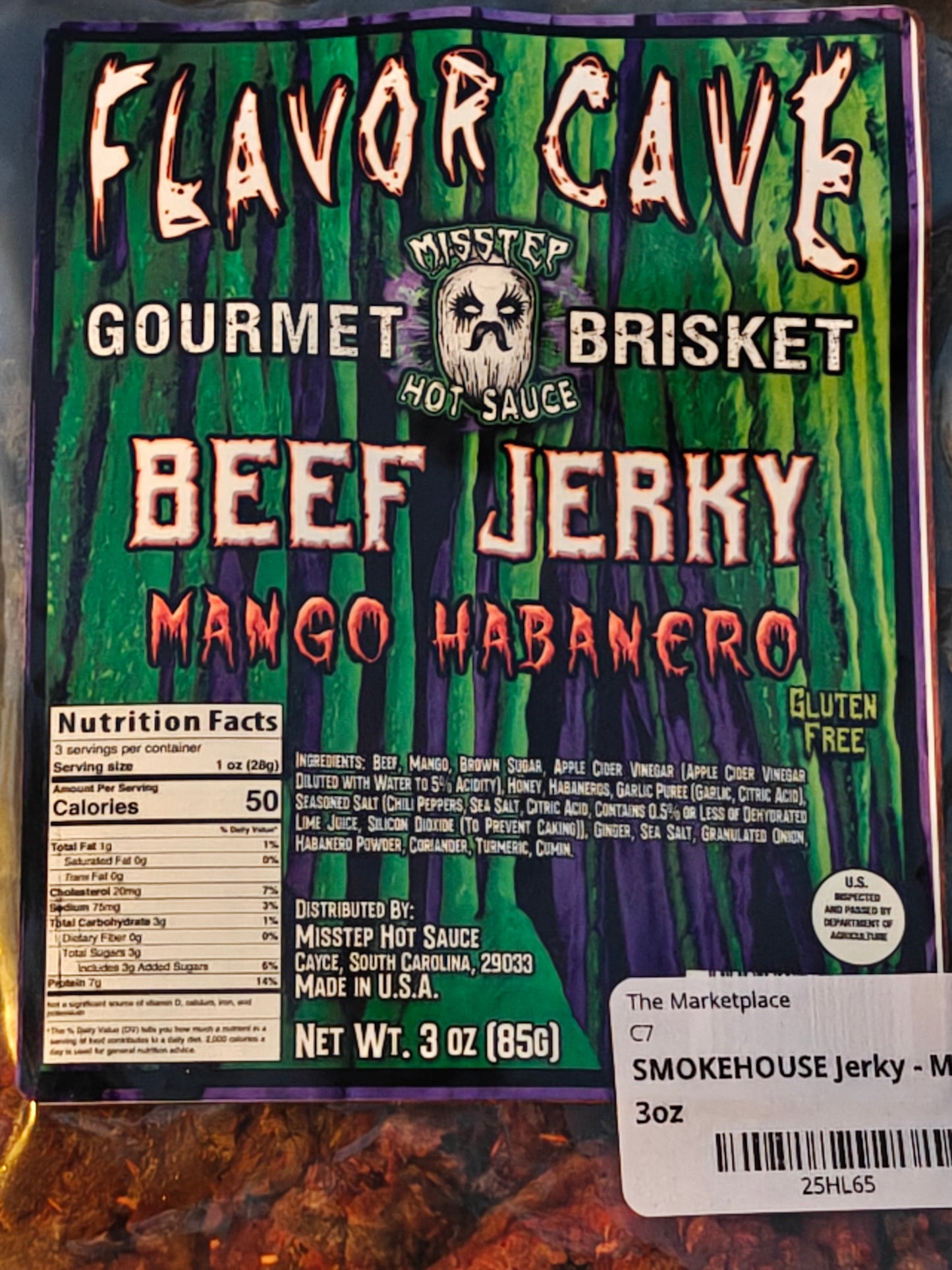 FLAVOR CAVE Mango Habanero Beef Jerky