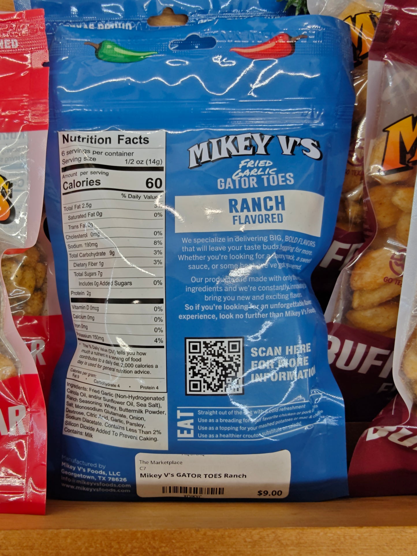 Mikey V's Foods - Gator Toes (Deep Fried Garlic) - Ranch