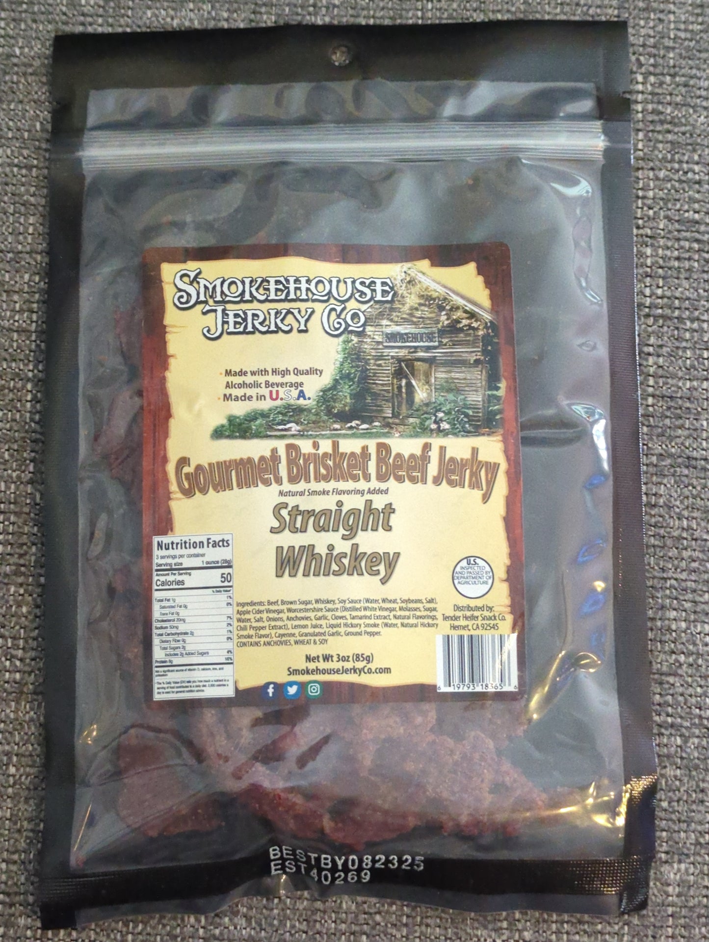 SMOKEHOUSE Straight Whiskey Brisket Jerky