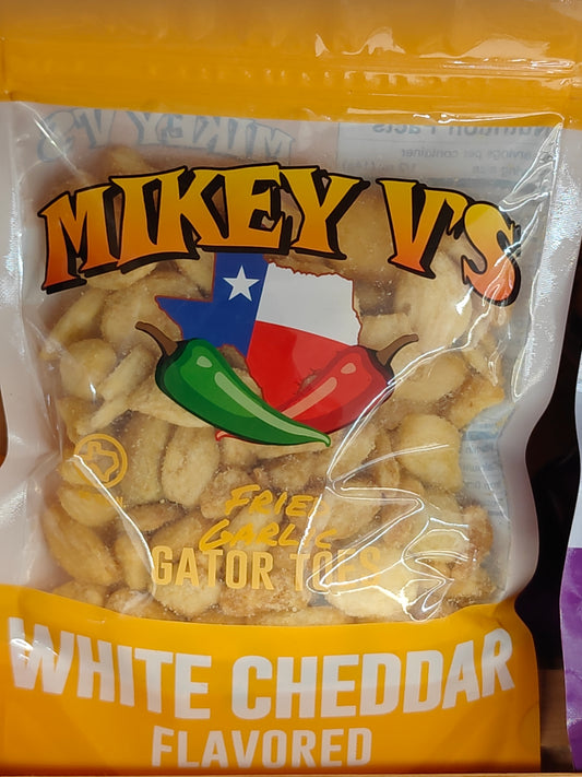 Mikey V's Foods - Gator Toes (Deep Fried Garlic) - White Cheddar