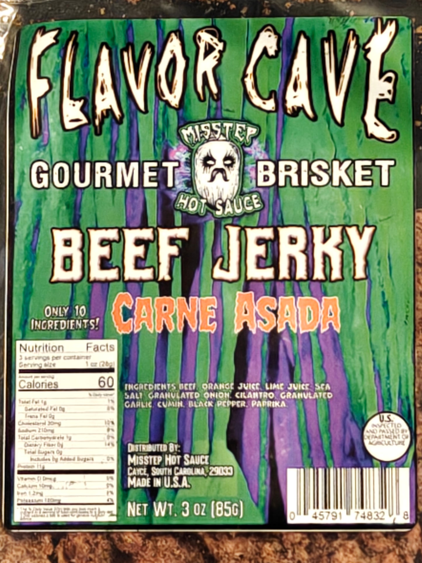FLAVOR CAVE Carne Asada Brisket Jerky