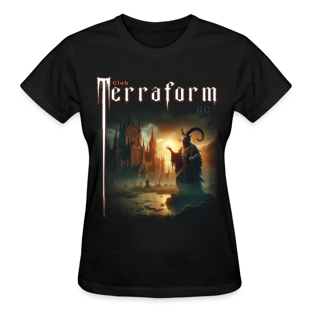 Women's Club Terraform Castle T-shirt - black