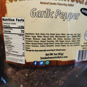 SMOKEHOUSE Garlic Pepper Brisket Beef Jerky