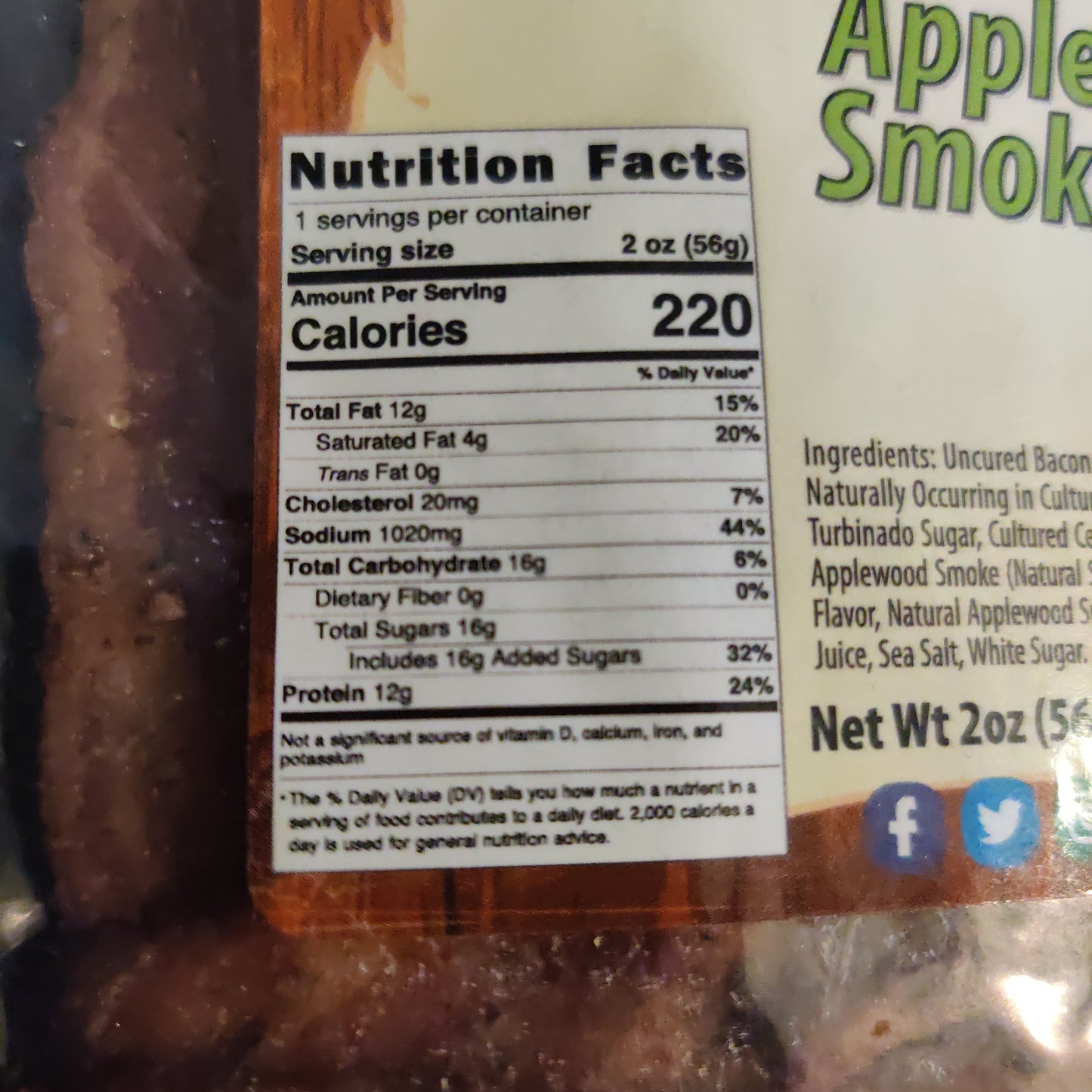 SMOKEHOUSE Applewood Smoke Style Bacon Jerky