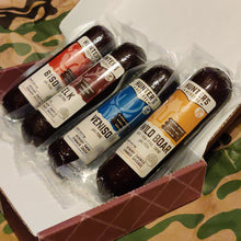 Load image into Gallery viewer, HUNTERS RESERVE - Deadwood Shooter Gift Box Set - Four 4oz Summer Sausages