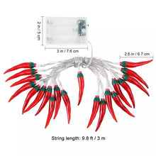 Load image into Gallery viewer, Hot Pepper battery powered string lights