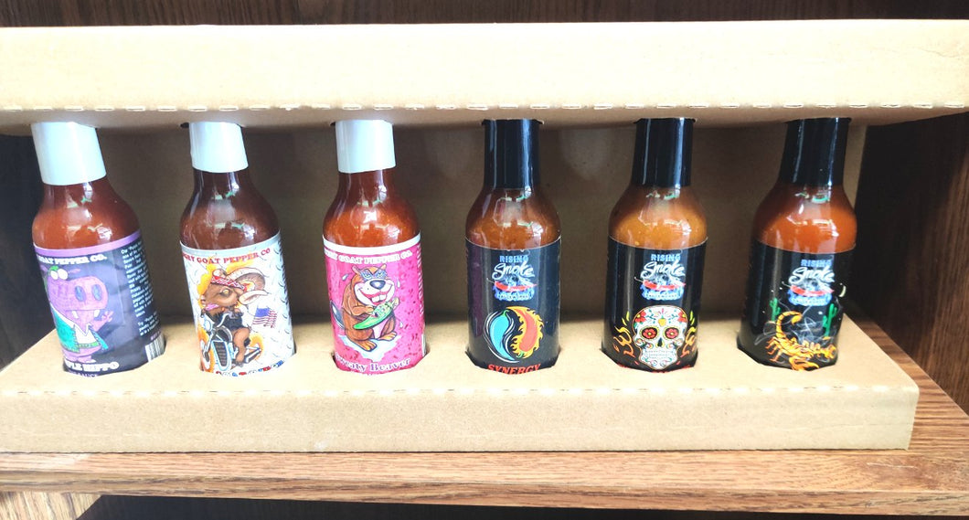 Angry Goat Rising Smoke HOT SAUCE SET 6 Sauces