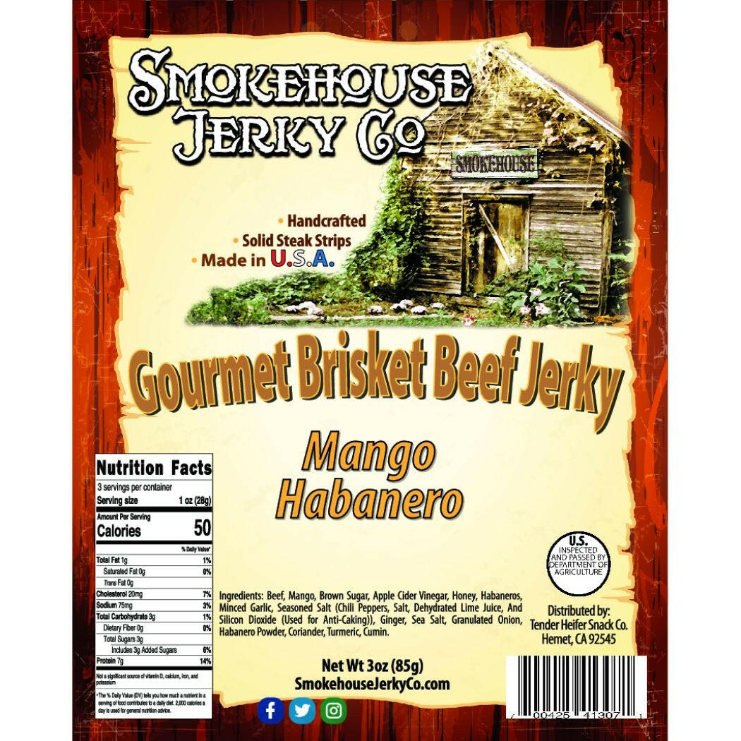 SMOKEHOUSE Mango Habanero Beef Jerky