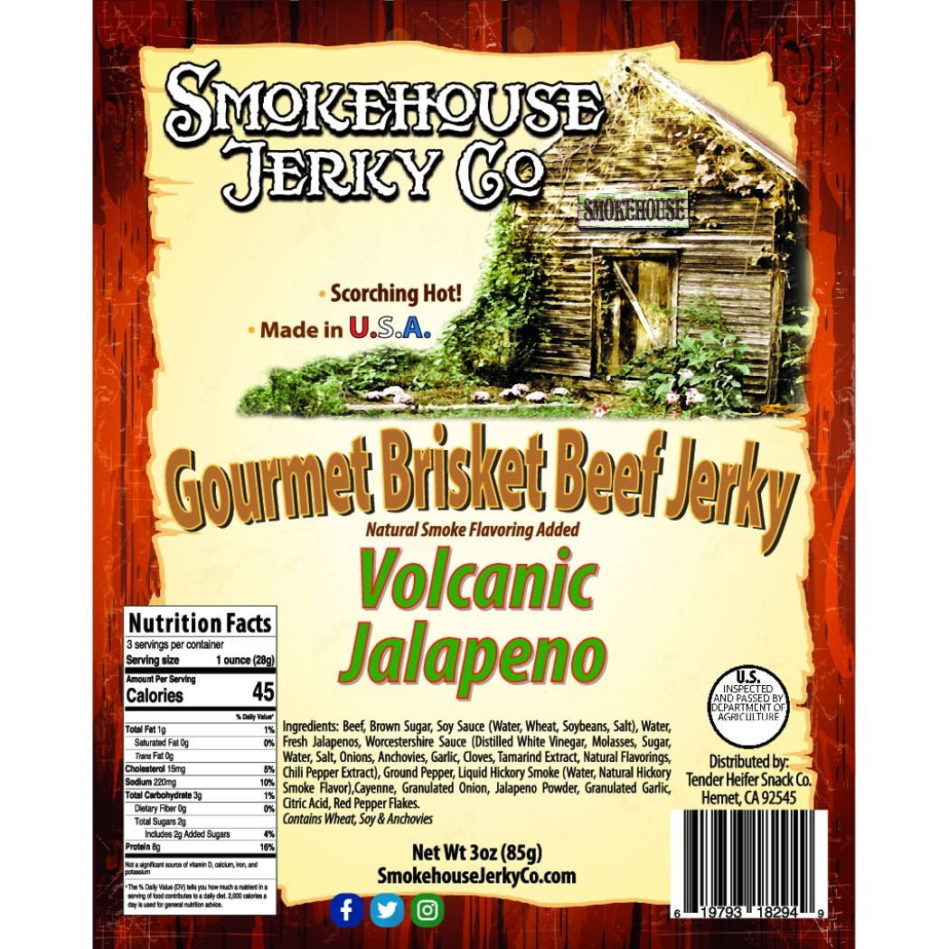 SMOKEHOUSE Volcanic Jalapeno Beef Jerky