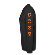 Load image into Gallery viewer, Long Sleeve PRINTED SLEEVES sauce boss T-Shirt - black
